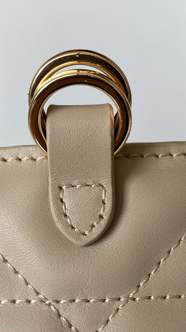 Christian Dior medium DIOR TOUJOURS BAG Beige Macrocannage Calfskin