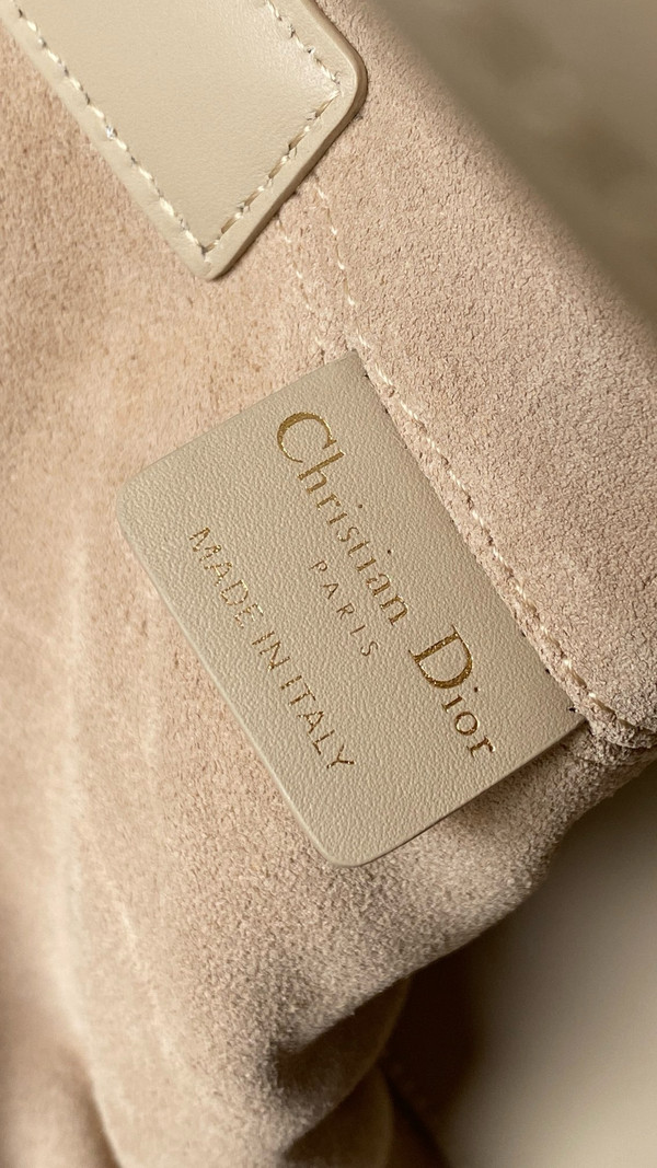 Christian Dior medium DIOR TOUJOURS BAG Beige Macrocannage Calfskin