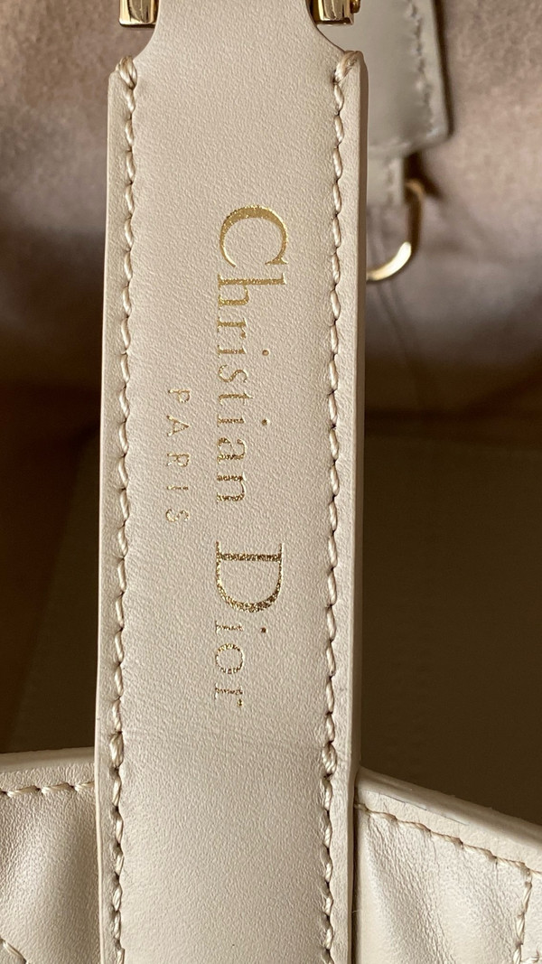Christian Dior medium DIOR TOUJOURS BAG Beige Macrocannage Calfskin
