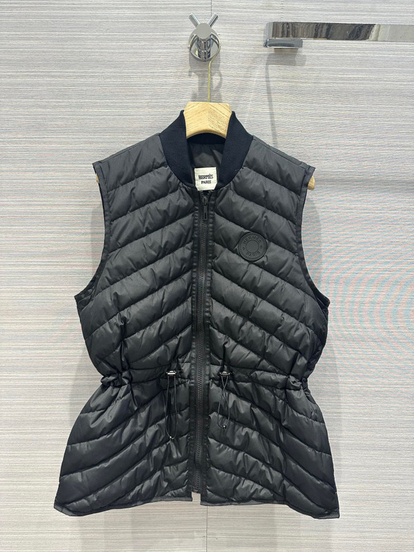 Hermès Long quilted vest