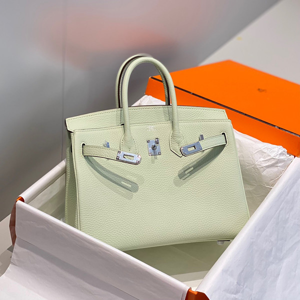 Hermes  Vert Fizz  Birkin 25 cm Togo Palladium Hardware