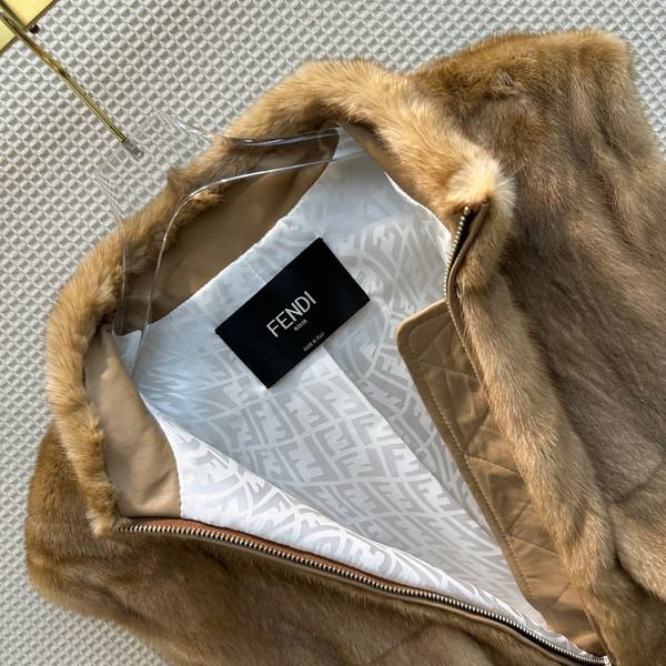 Fendi Brown mink gilet