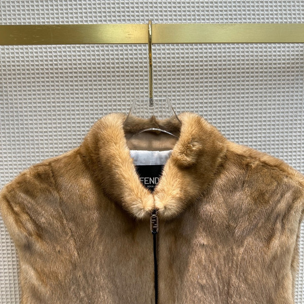 Fendi Brown mink gilet