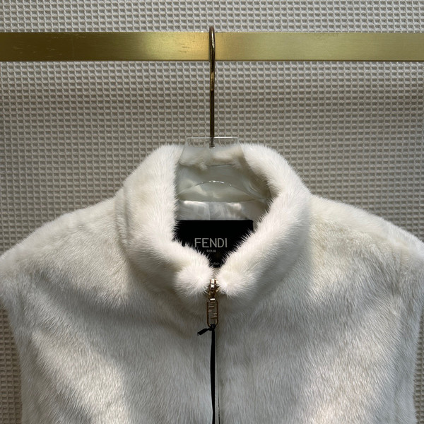 Fendi  White mink gilet