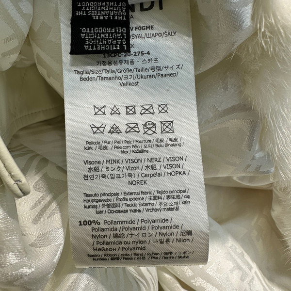 Fendi  White mink gilet