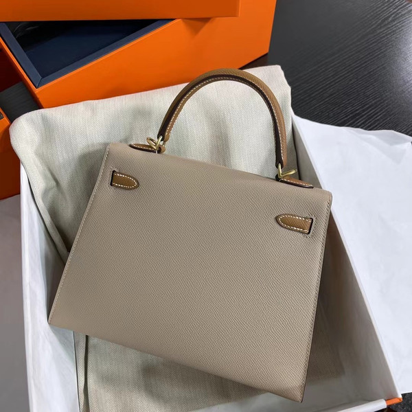 Hermes Special Order Trench/Gold Kelly 25 cm Epsom Gold Hardware
