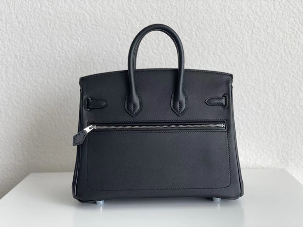 Hermès Limited Edition Birkin Rock 25 Black Volupto Palladium Hardware