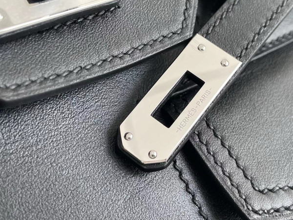 Hermès Limited Edition Birkin Rock 25 Black Volupto Palladium Hardware
