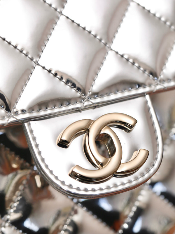 CHANEL BACKPACK & STAR COIN PURSE SILVER