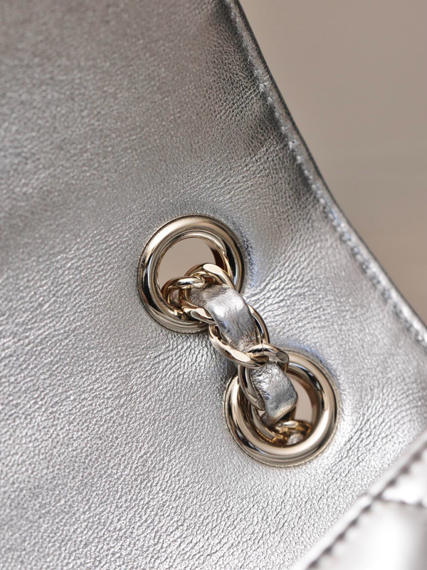 CHANEL BACKPACK & STAR COIN PURSE SILVER