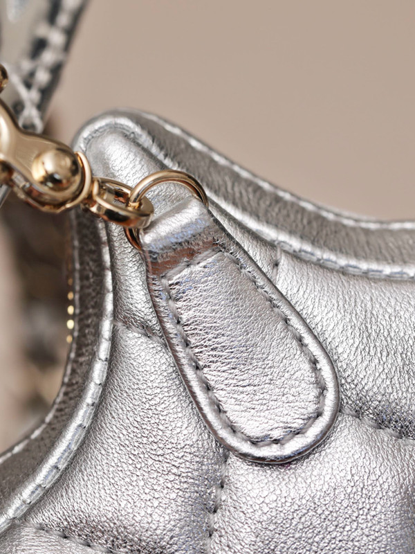 CHANEL BACKPACK & STAR COIN PURSE SILVER