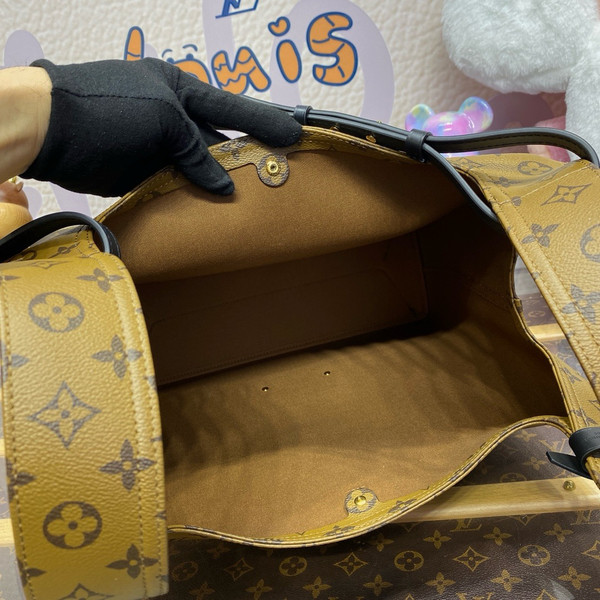 Louis Vuitton M46817 New Atlantis GM Bag Monogram reverse coated canvas