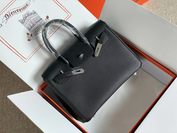 Hermès 3 En 1 Birkin 30 BLACK Barenia Faubourg and Toile with Palladium Hardware