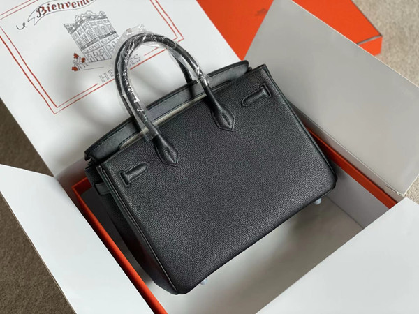 Hermès 3 En 1 Birkin 30 BLACK Barenia Faubourg and Toile with Palladium Hardware