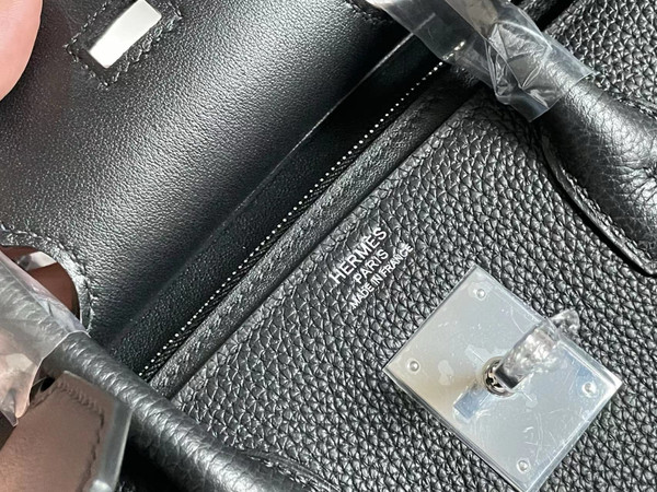 Hermès 3 En 1 Birkin 30 BLACK Barenia Faubourg and Toile with Palladium Hardware