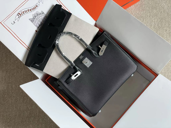 Hermès 3 En 1 Birkin 30 BLACK Barenia Faubourg and Toile with Palladium Hardware