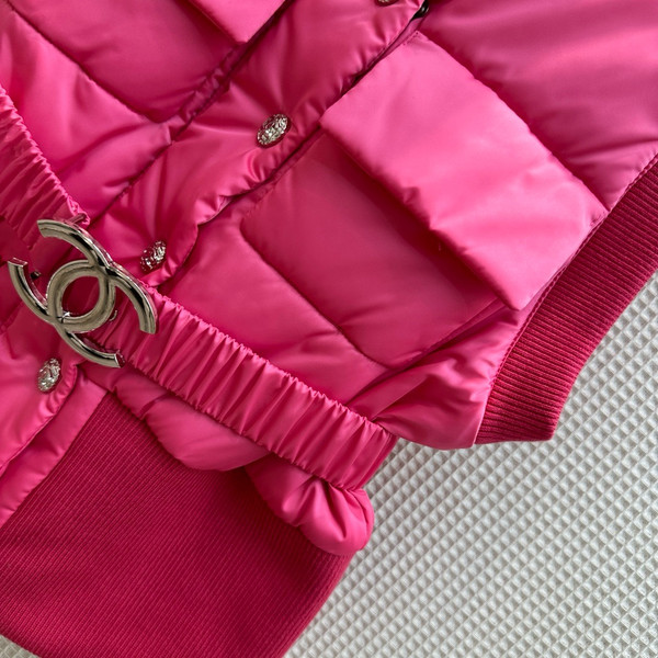 Chanel 2023/24 CoCo Neige Satin & Cashmere VEST FUCHSIA
