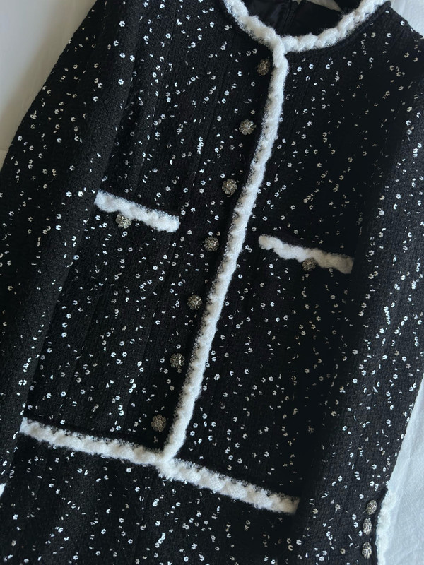 Chanel FW2023/24 Tweed & Sequins Dress