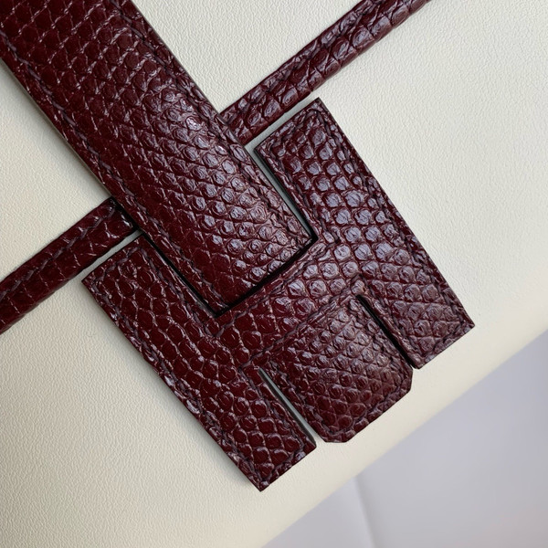 HERMÈS JIGE ELAN 29 CRAIE SWIFT AND BROWN LIZARD