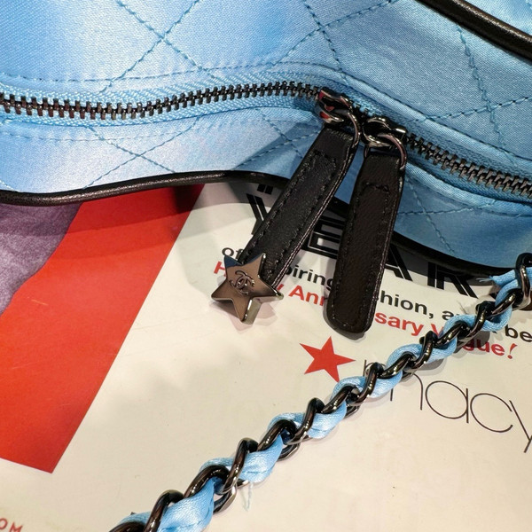 CHANEL STAR HAND BAG BLUE
