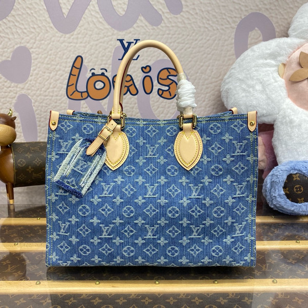 Louis Vuitton M46871 Denim ONTHEGO tote bag