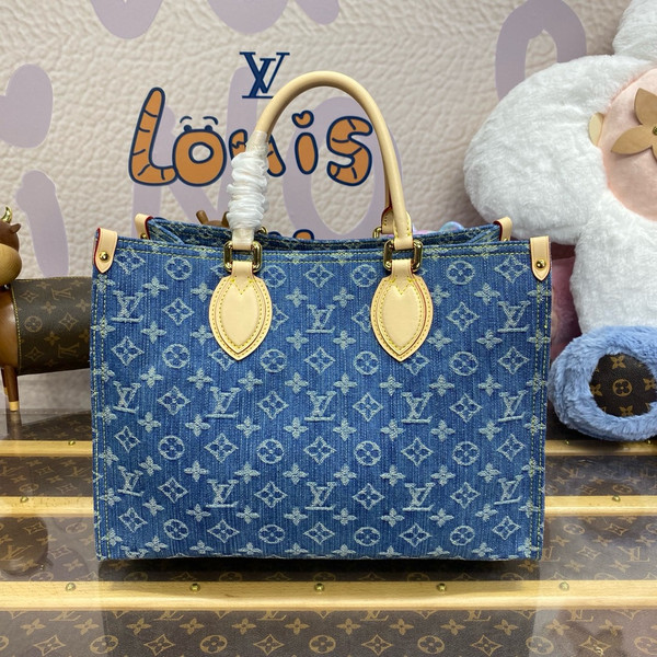 Louis Vuitton M46871 Denim ONTHEGO tote bag