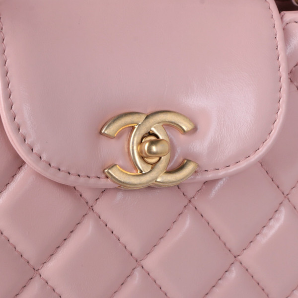 CHANEL MINI SHOPPING BAG SS2024 CORAL PINK