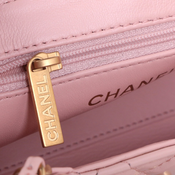 CHANEL MINI SHOPPING BAG SS2024 CORAL PINK