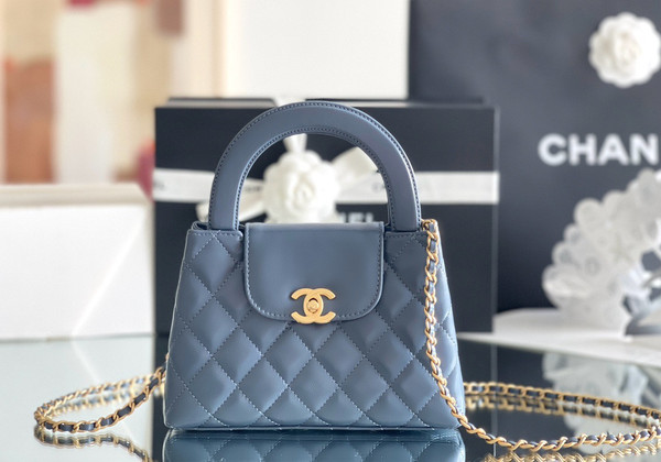 CHANEL MINI SHOPPING BAG SS2024 BLUE