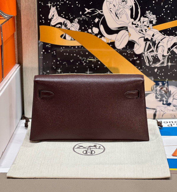 Hermes Kelly Elan bag Sellier Bordeaux Chevre chamkila goatskin Gold hardware