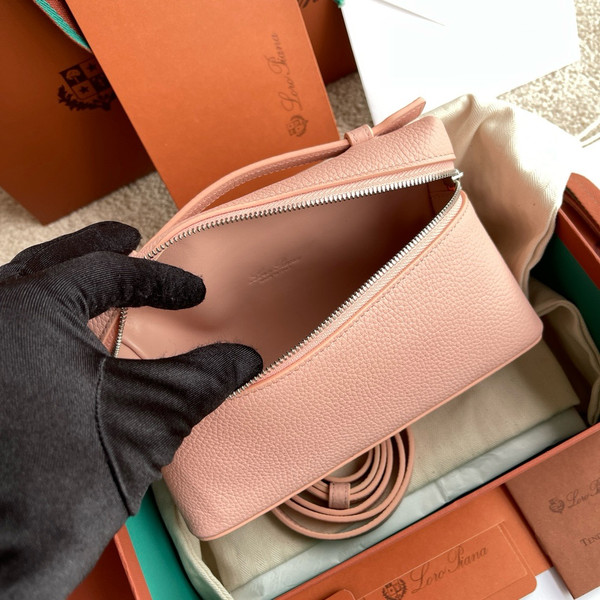Loro Piana Extra Pocket L19  Grained Calfskin Sakura Pink