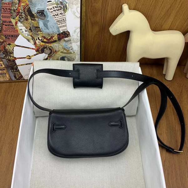 Hermès Kelly Moove Black Swift Gold Hardware
