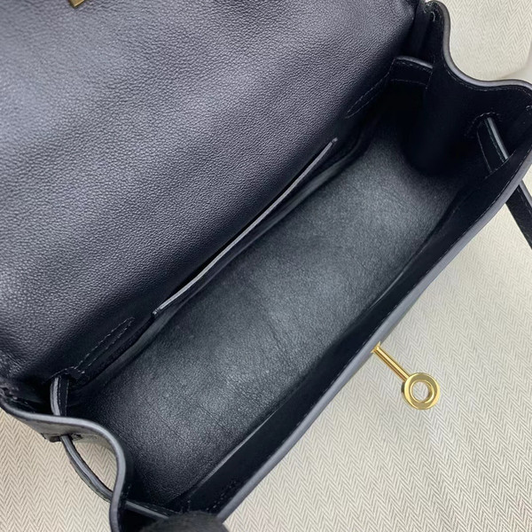 Hermès Kelly Moove Black Swift Gold Hardware