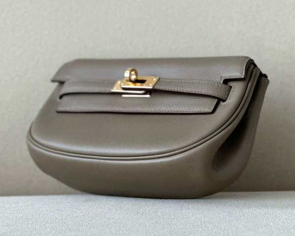 Hermès Kelly Moove Etoupe Swift Gold Hardware