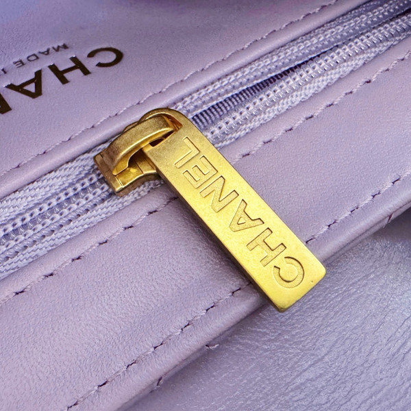 Chanel Kelly Mini Shopping Bag Purple