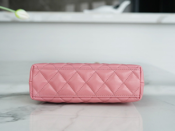 Chanel Kelly Mini Shopping Bag Coral