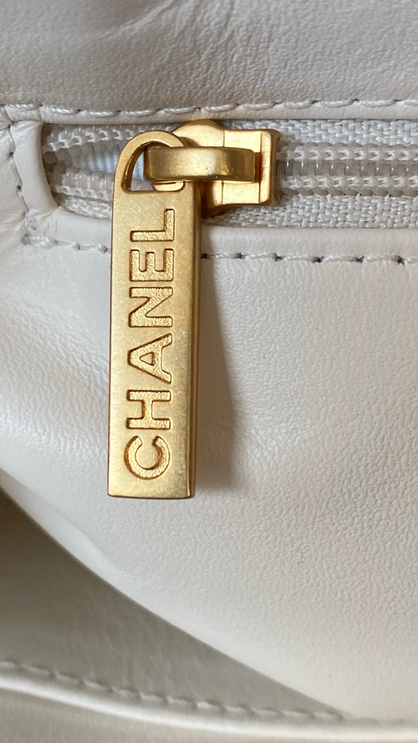 Chanel Kelly Mini Shopping Bag White
