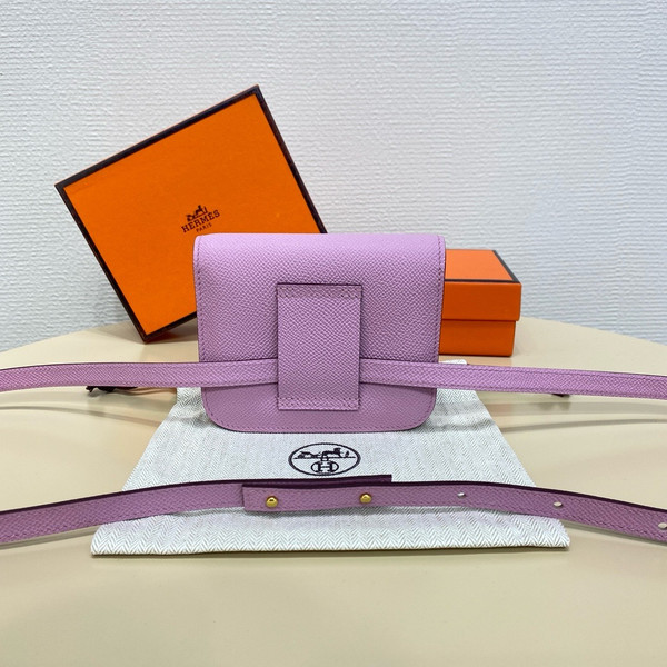 Hermès Constance Slim wallet Mauve Sylvestre Epsom leather with gold hardware