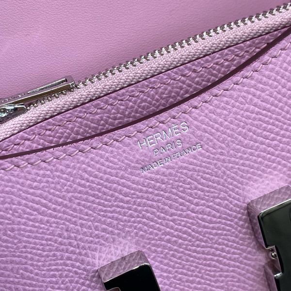 Hermès Constance Slim wallet Mauve Sylvestre Epsom leather with gold hardware