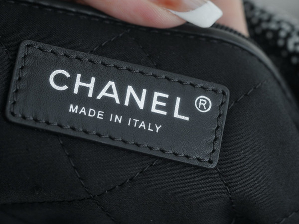 CHANEL Limited Edition Camilia 22 SMALL HANDBAG WHITE SILVER LOGO