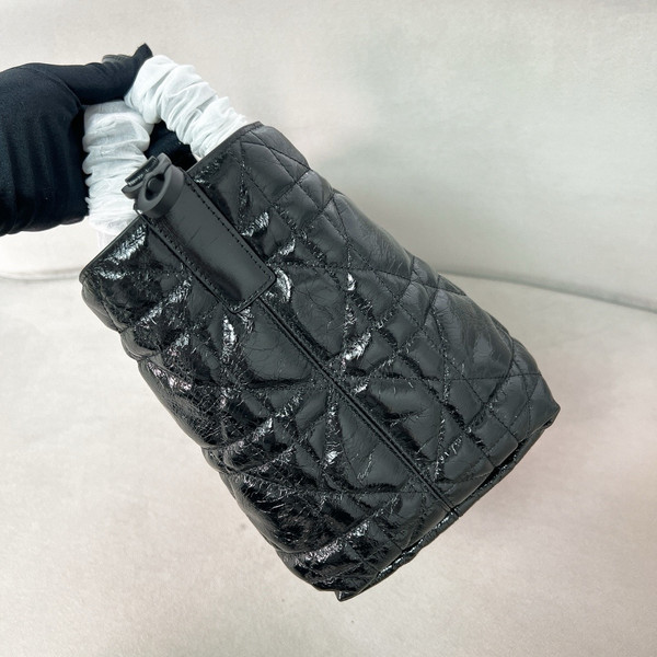 Christian Dior Medium Dior Toujours Bag  Black Macrocannage Calfskin