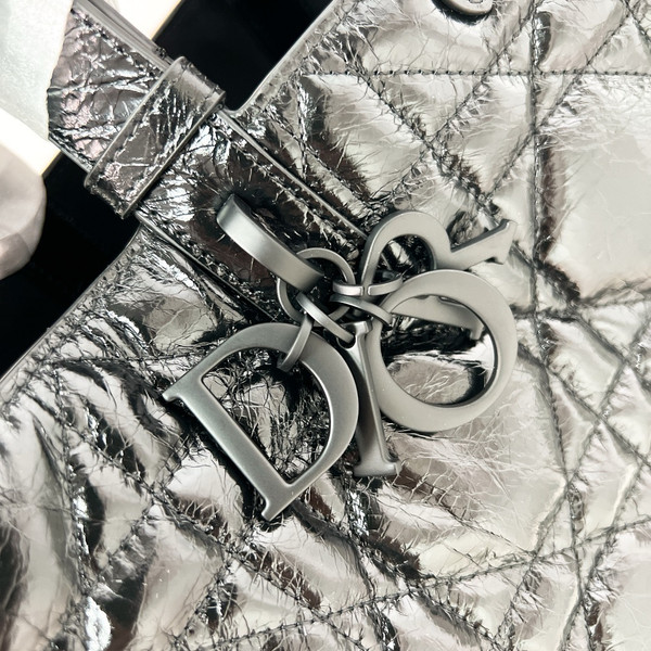 Christian Dior Medium Dior Toujours Bag  Black Macrocannage Calfskin