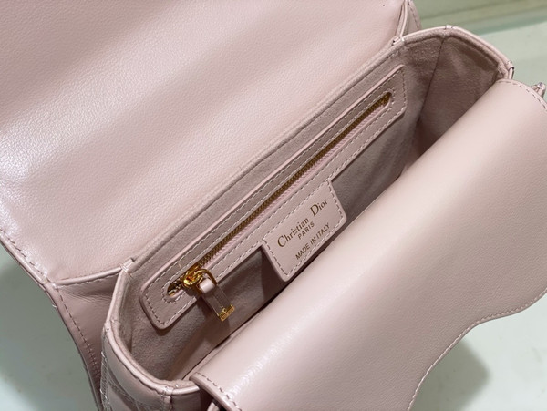 Christian Dior Small Dior Jolie Top Handle Bag  Pink  Cannage Calfskin