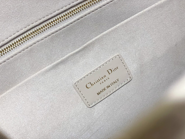 Christian Dior Medium Dior Book Tote Beige Macrocannage Calfskin (36.5 x 28 x 17.5 cm)