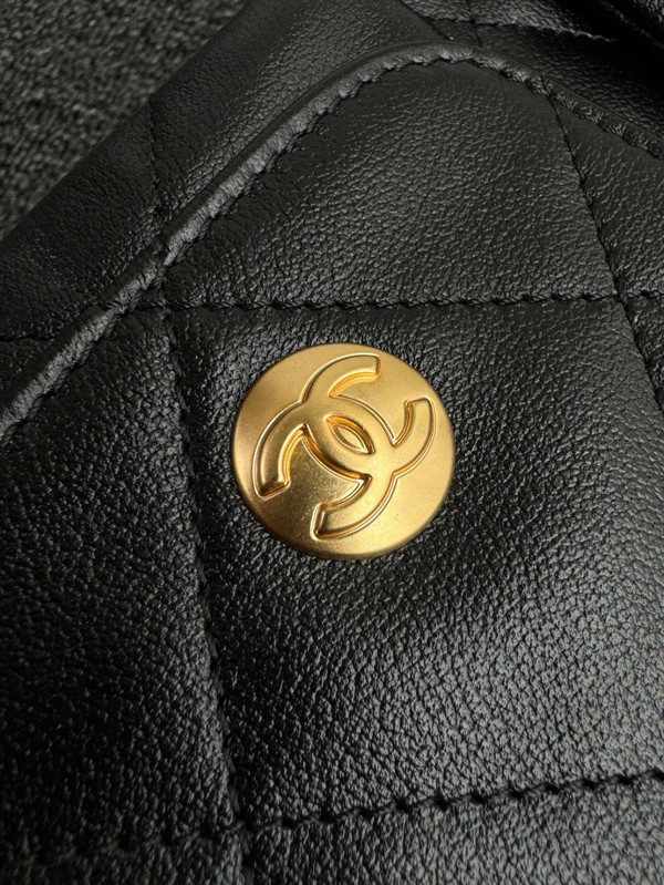 Chanel Supple Twins Hobo Bag Black Small  2024