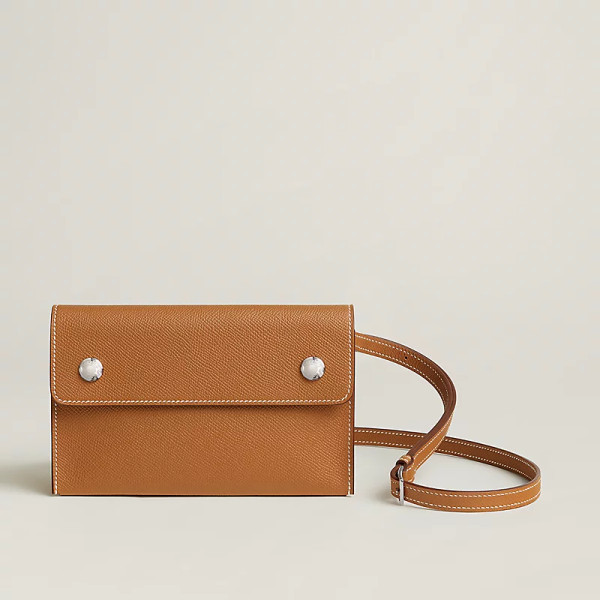 Hermes Hermèsnap wallet In Gold Epsom Leather