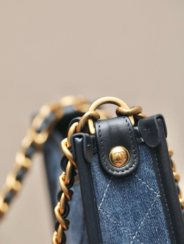 Chanel Washed Denim Hobo Bag 2024