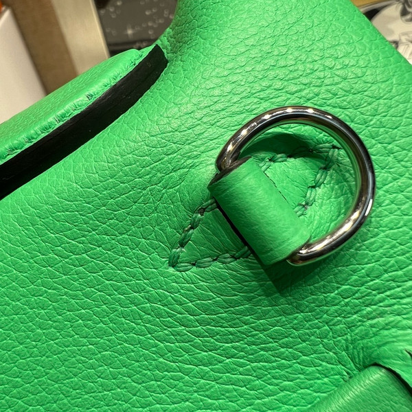 Hermès Mini 24/24 – 21 Bag Comic Green Volupto leather
