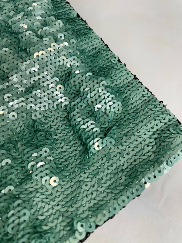 Chanel Sequins Shopping Bag Green SS2024