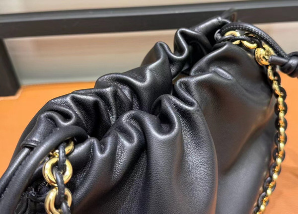 Loewe Flamenco Purse bag in mellow nappa lambskin Black